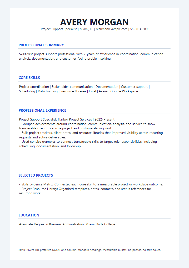 Functional HR Preferred Resume preview
